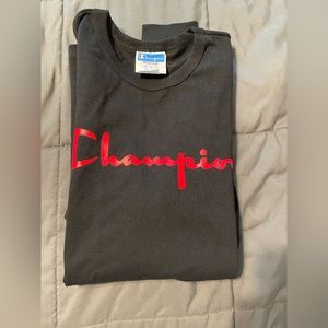 Men’s Champion Long-Sleeve T-Shirt (Medium)